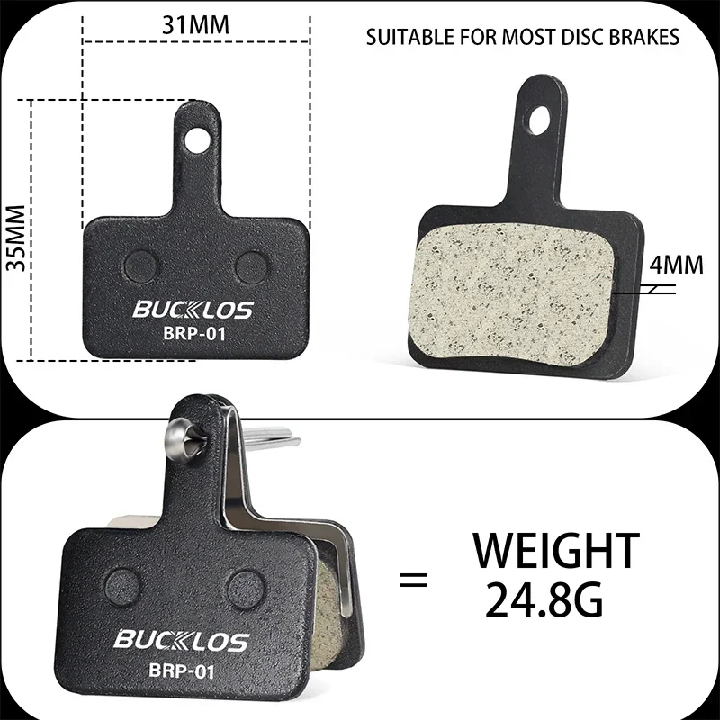 Гальмівні колодки BUCKLOS Resin для Shimano B01S/B03S/B05S 2