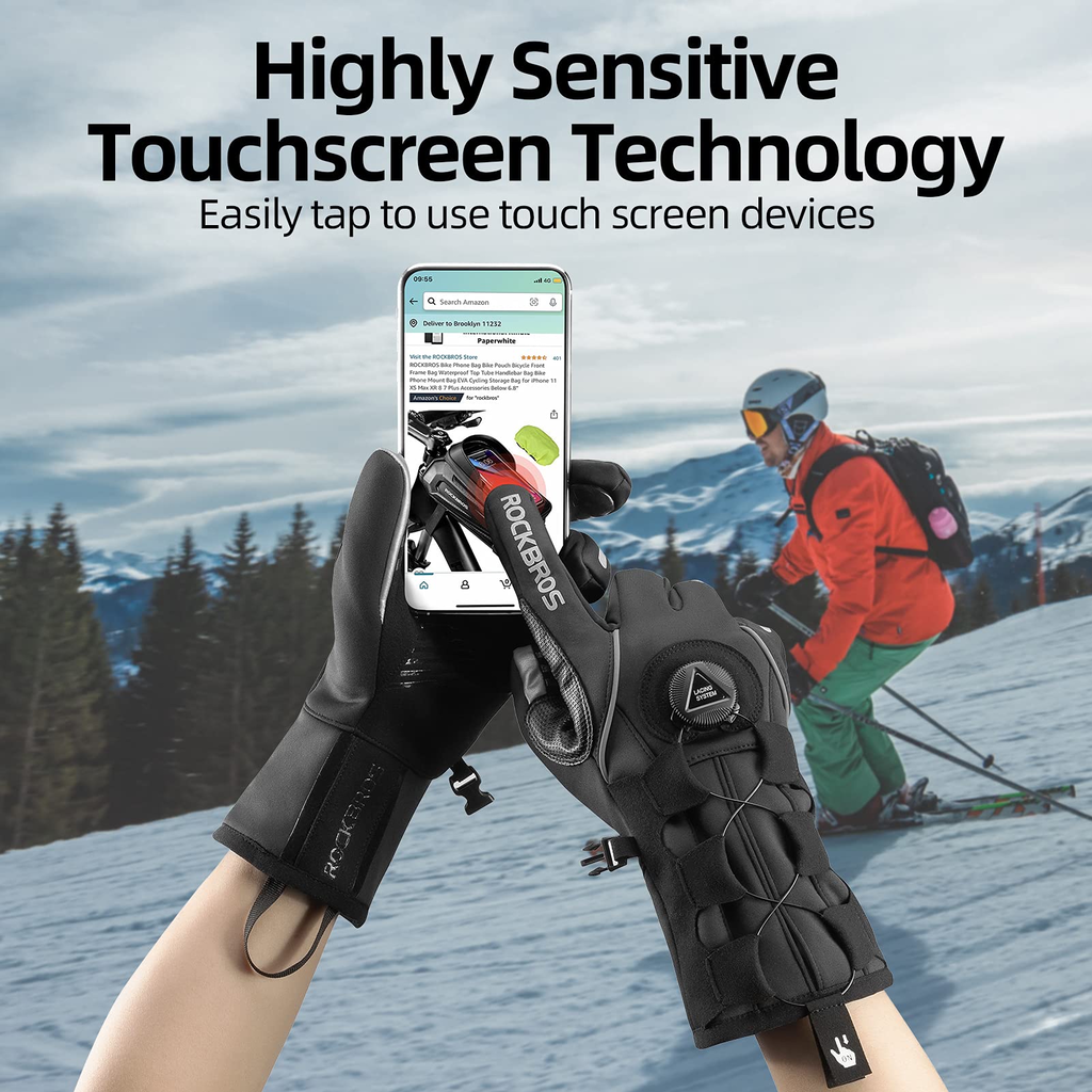 Windproof Gloves for Electric Scooter ROCKBROS — view 2